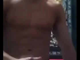 Asian masturbating
