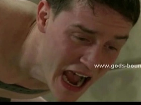 Young gay trainee pushed to the limit