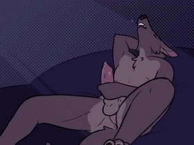 Furry solo male masturbation gifs